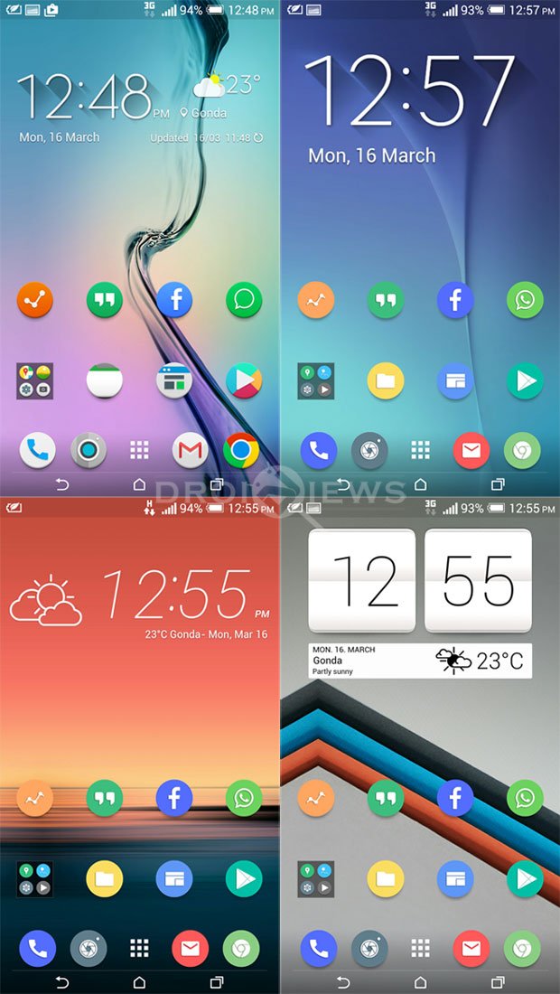 Weather widget for android phone